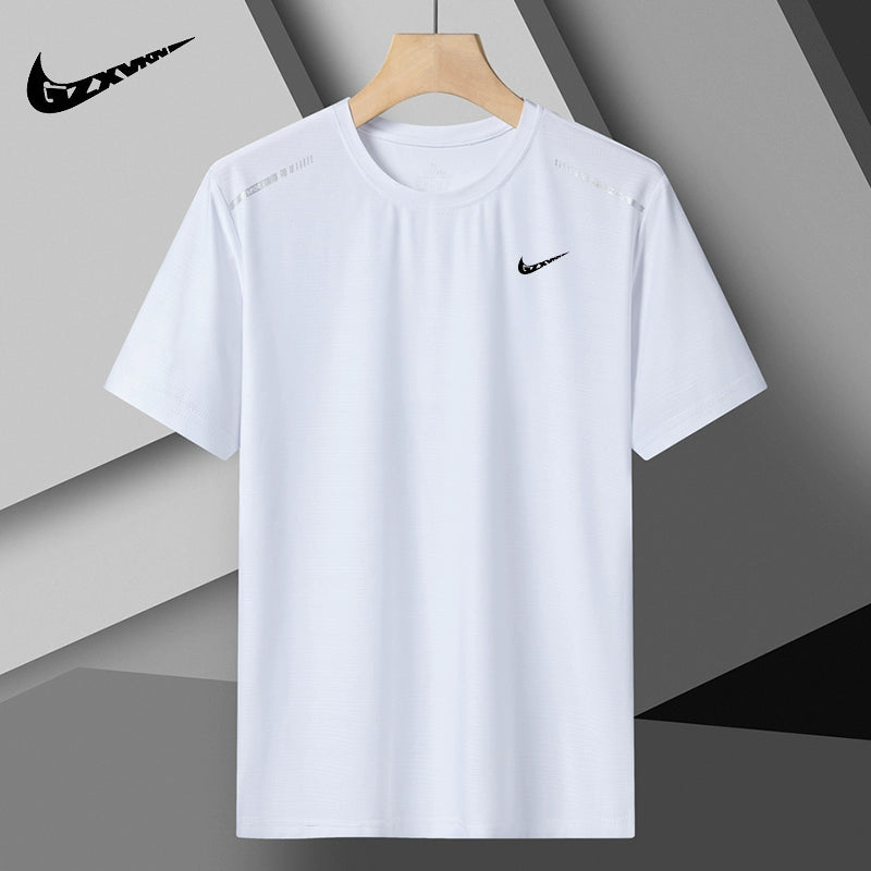 Summer New Arrival Men's and Women's Couple's Ice Silk Breathable Quick-Drying T-shirt Short Sleeve Running Top