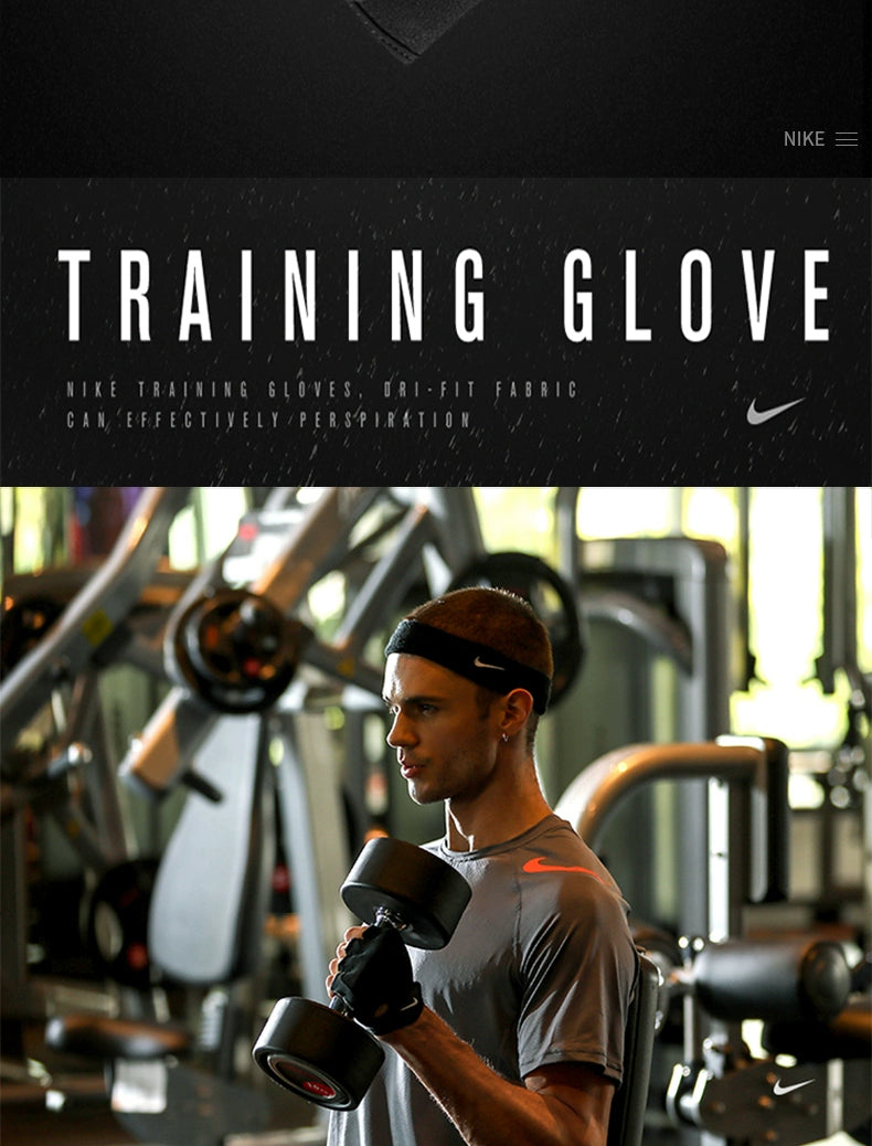 Nike Anti-Cocoon Breathable Half Finger Summer Workout Gloves