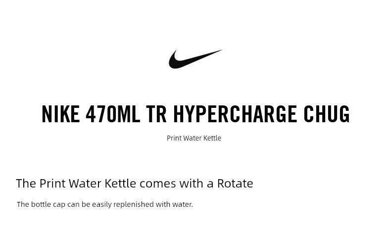 Nike Sports Water Kettle 470ml Portable Nike Cup Student Water Cup Gym Training Dedicated Authentic