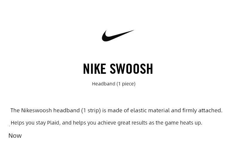 Nike Ac2285 Swoosh 1 Headband