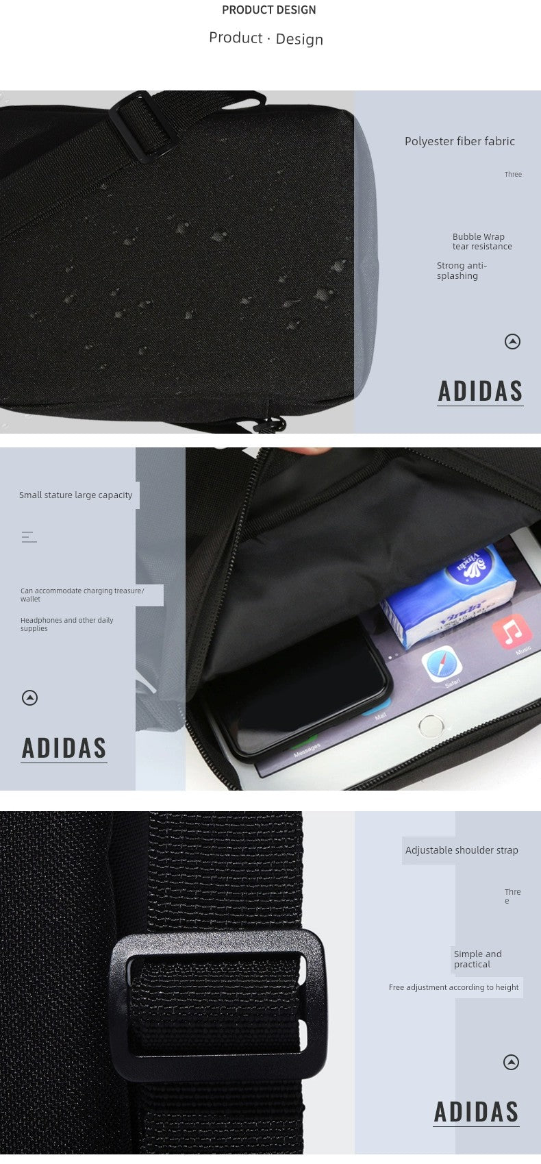 Adidas Aj4232 Running Tourism Shoulder Bag